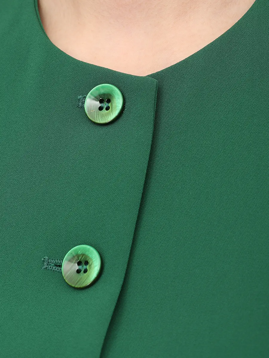 Жилет однотонный