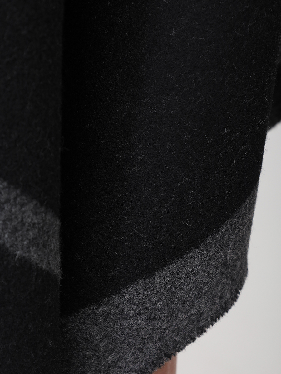 Пончо шерстяное