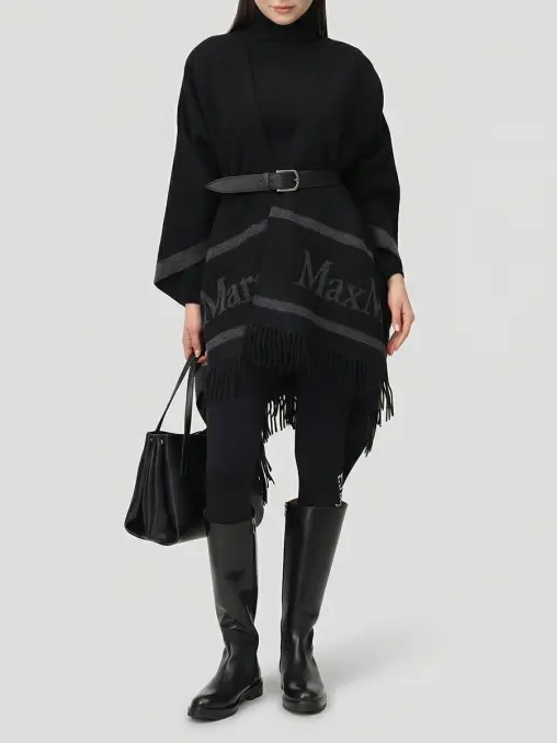 Пончо шерстяное MAX MARA