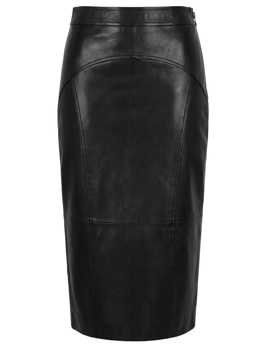 Юбка кожаная