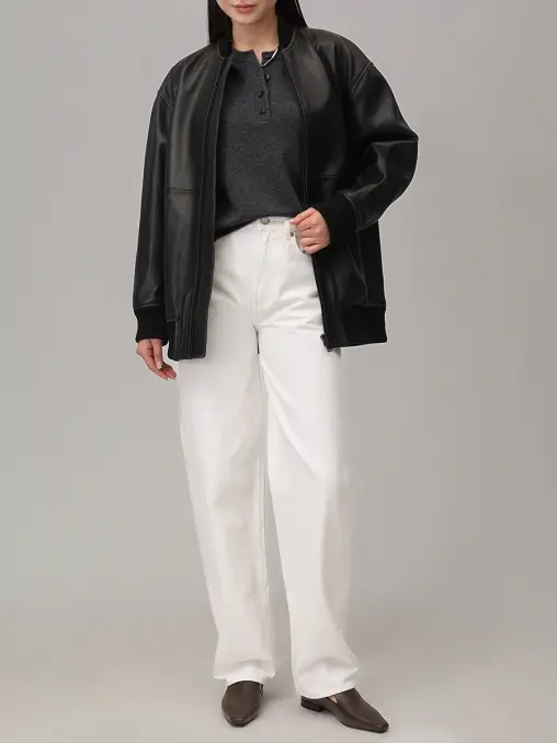 Бомбер кожаный WEEKEND MAX MARA