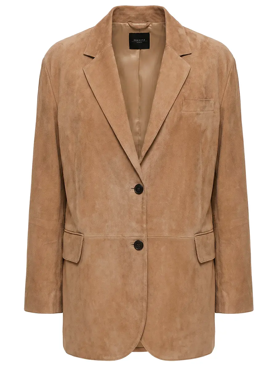 Пиджак замшевый