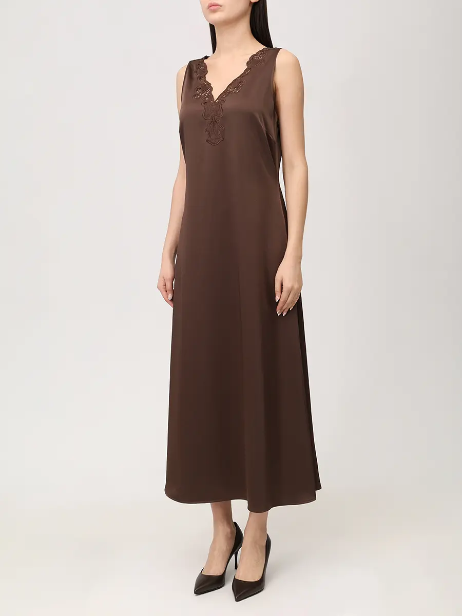 Платье атласное