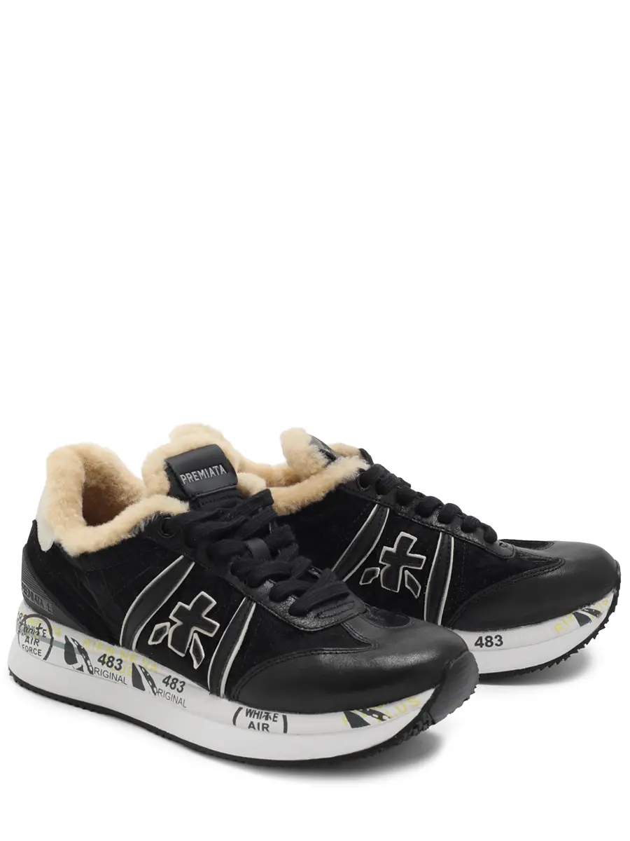 Кроссовки комбинированные на меху