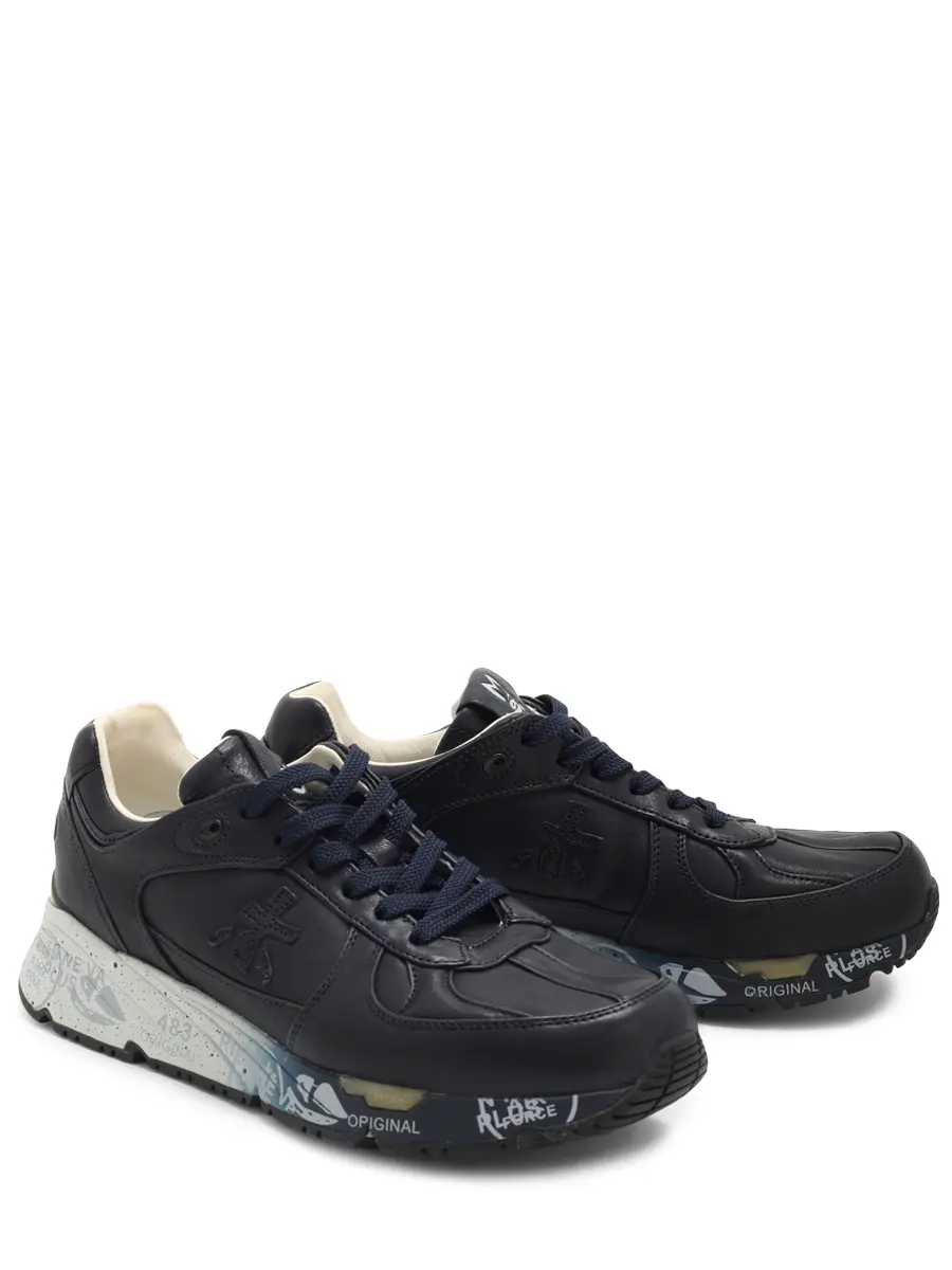 Кроссовки кожаные