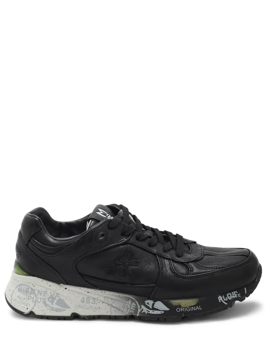 Кроссовки кожаные