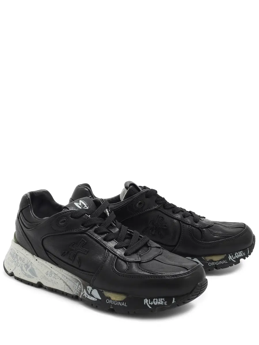 Кроссовки кожаные