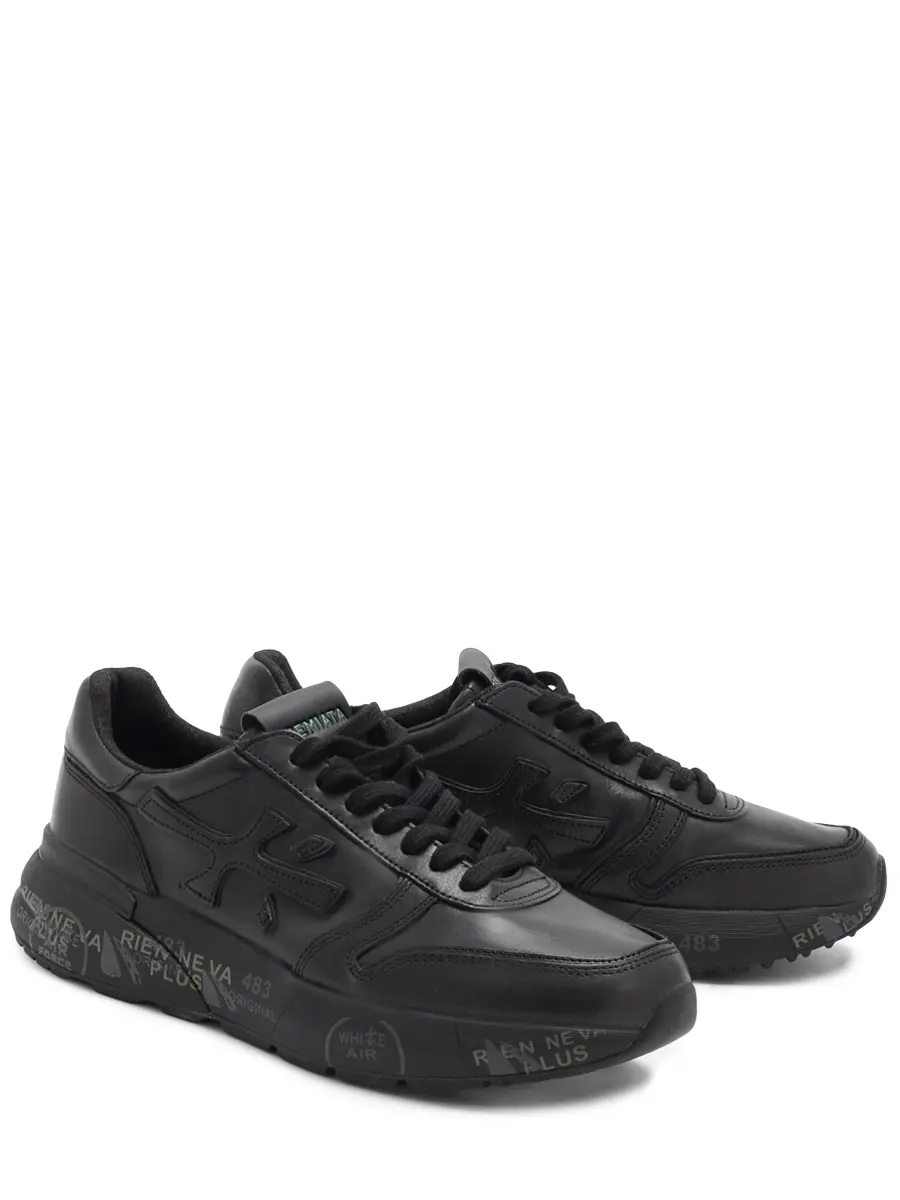 Кроссовки кожаные