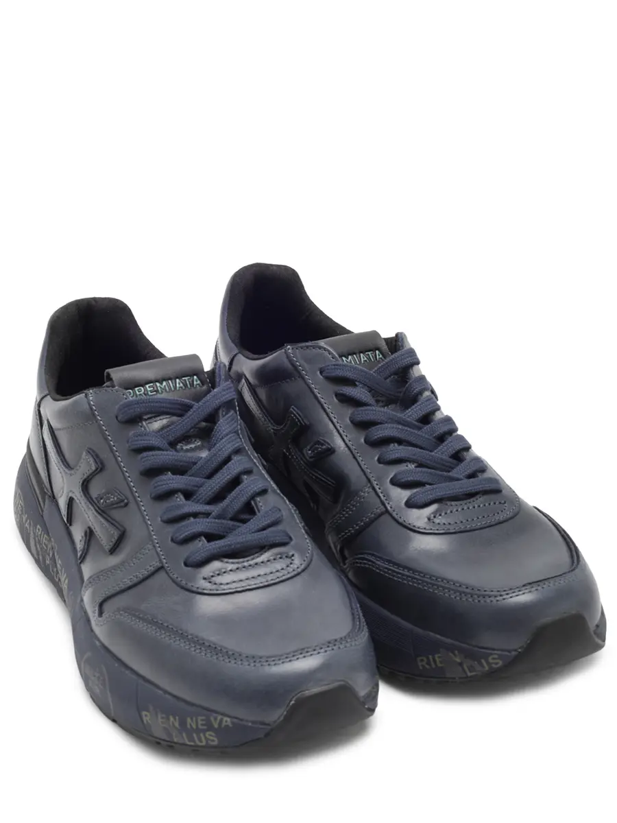 Кроссовки кожаные