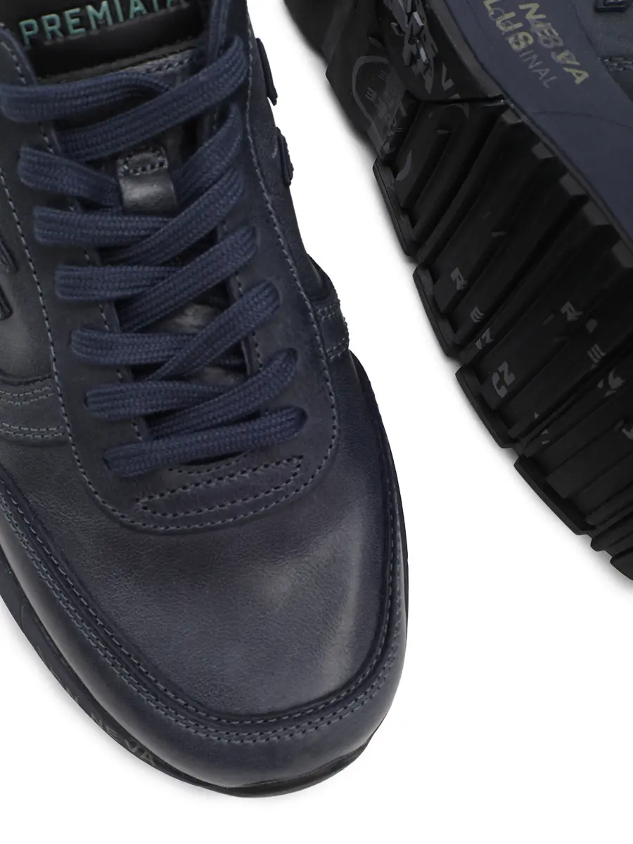 Кроссовки кожаные