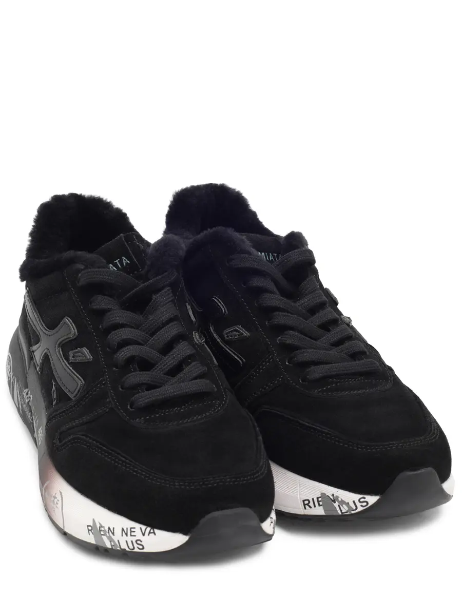 Кроссовки замшевые на меху