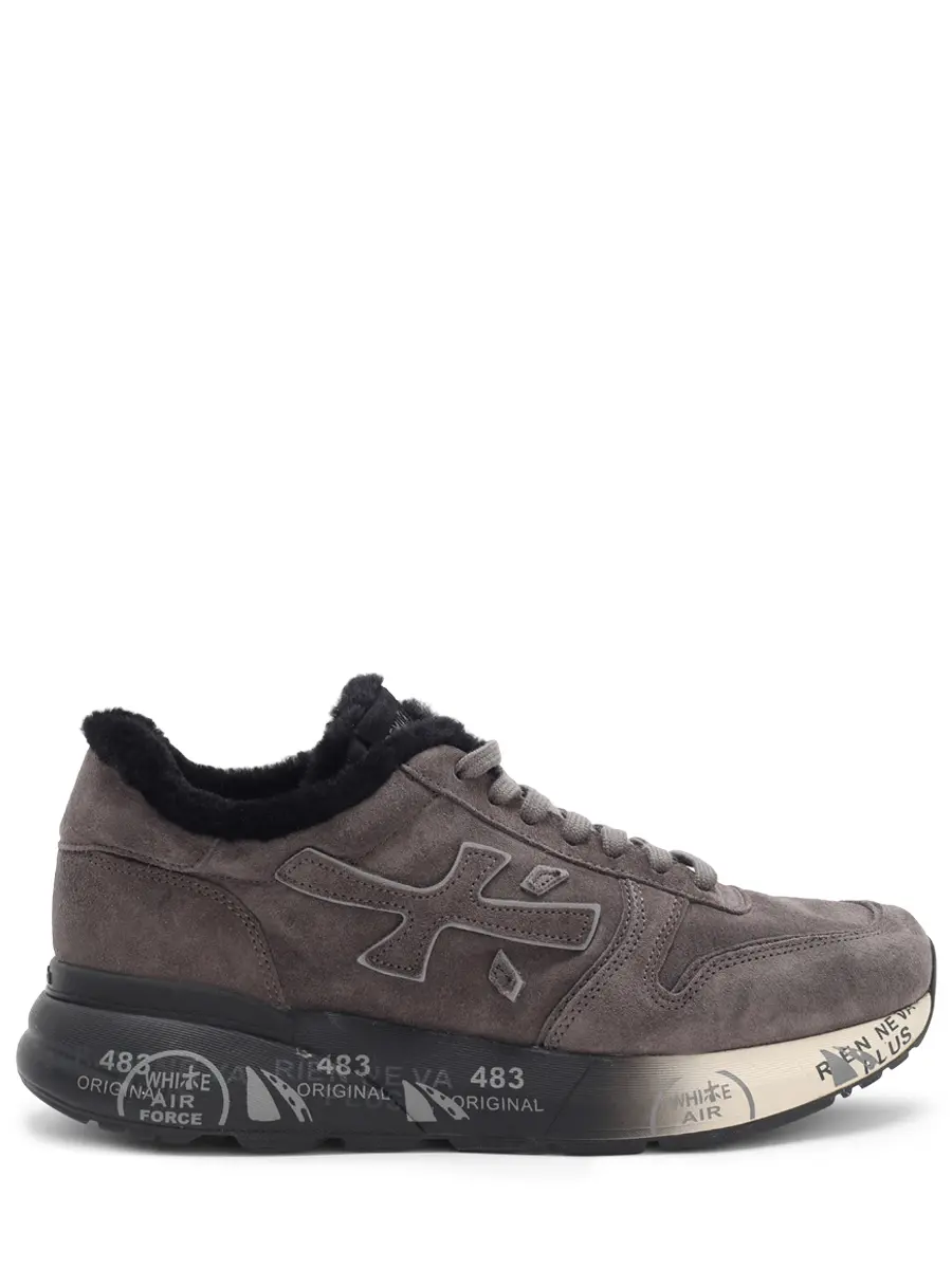 Кроссовки замшевые на меху