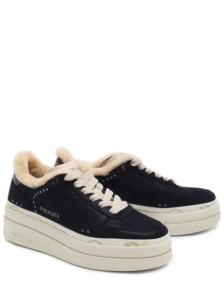 Кеды замшевые на меху