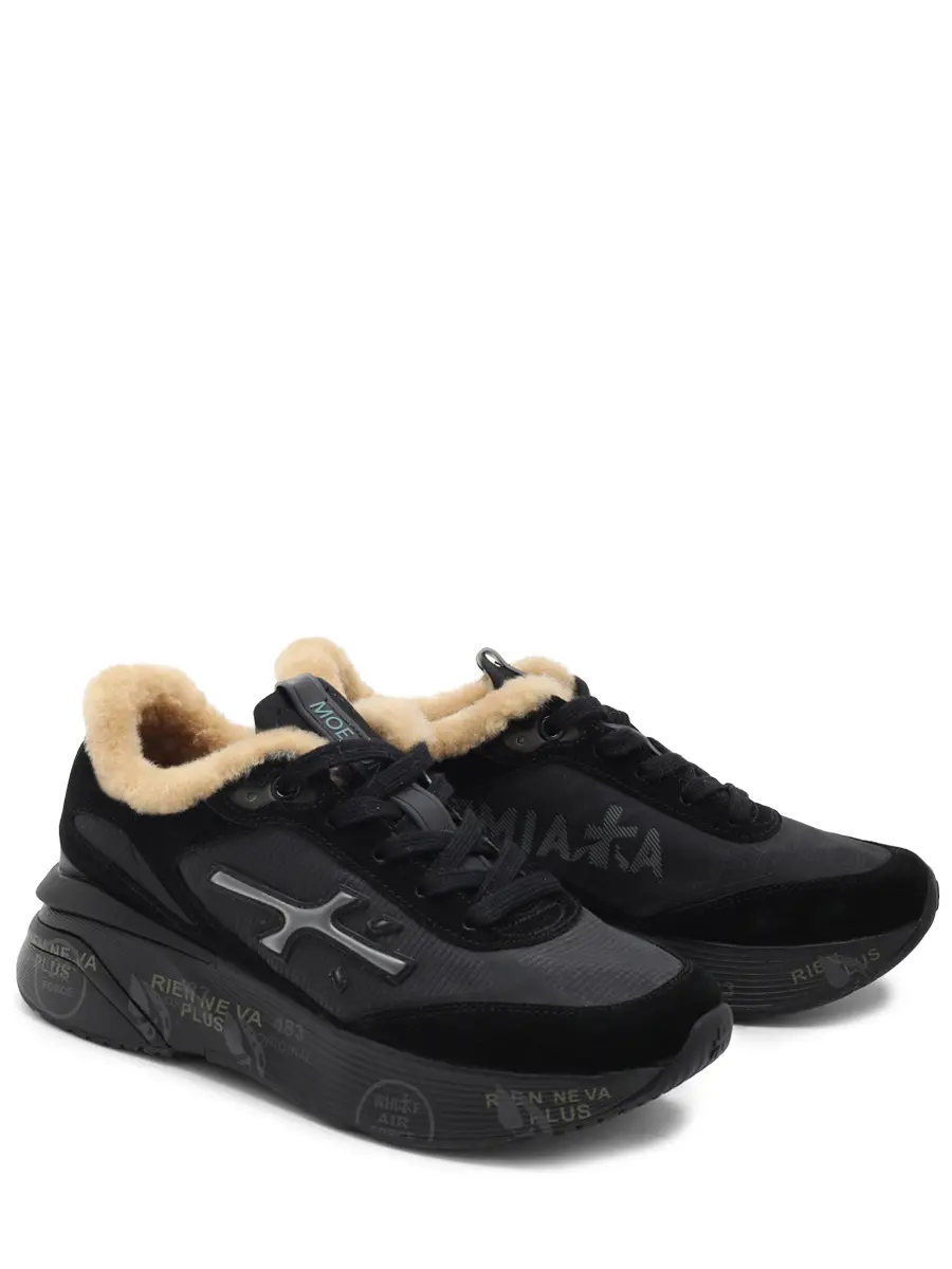 Кроссовки комбинированные на меху