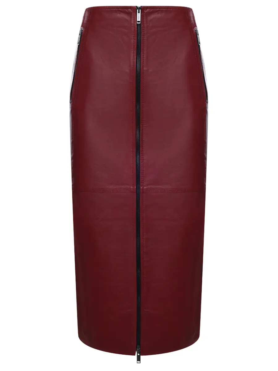 Юбка кожаная