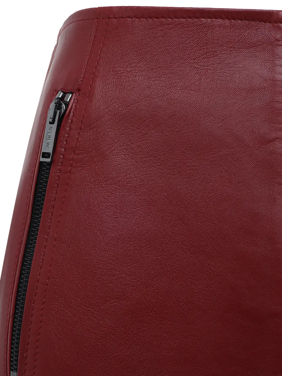 Юбка кожаная