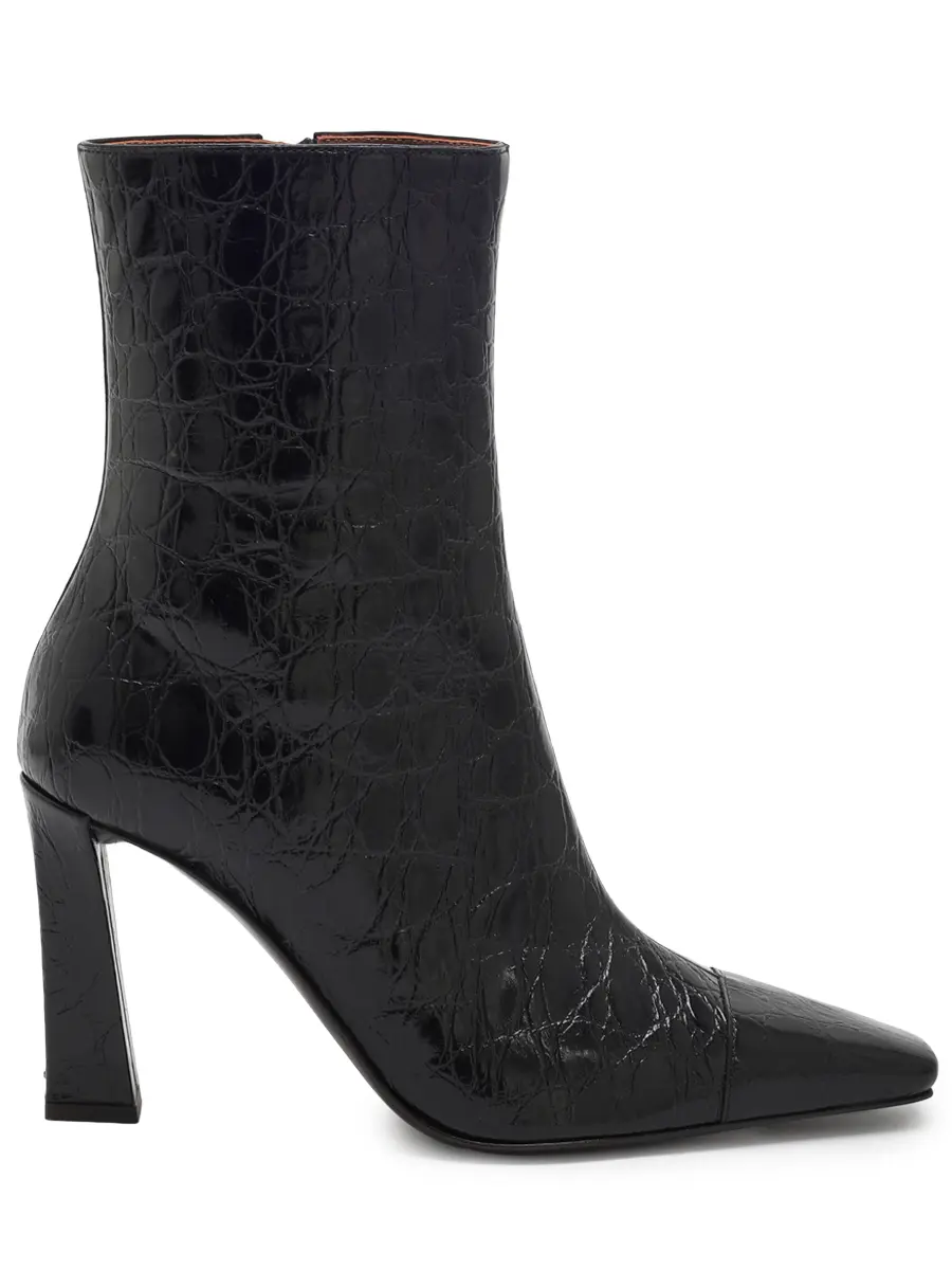 Ботильоны кожаные