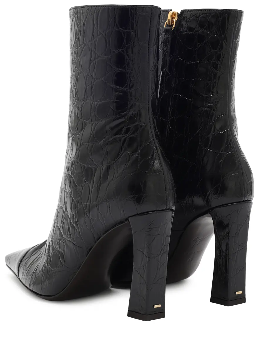 Ботильоны кожаные