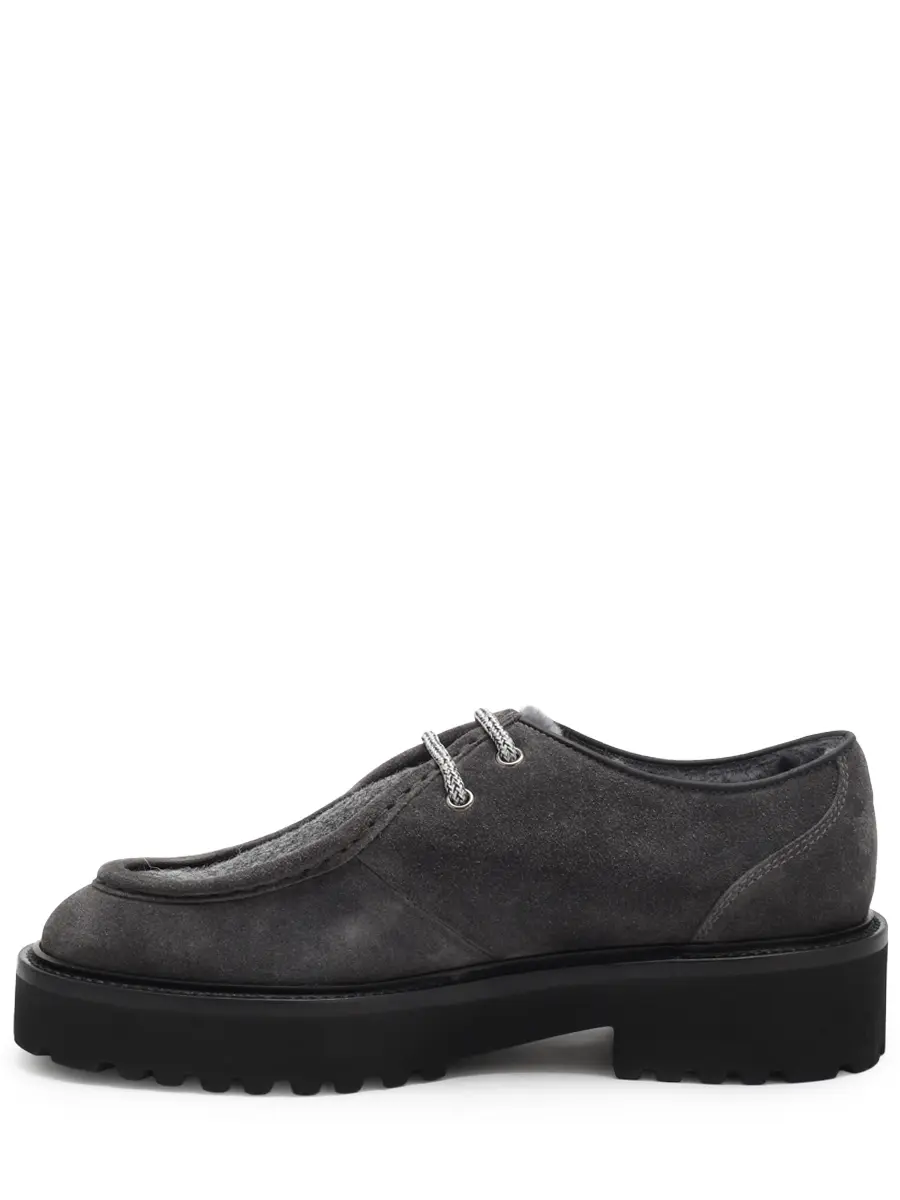 Полуботинки комбинированные на меху