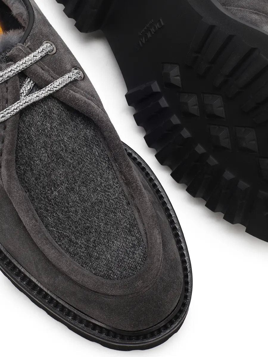 Полуботинки комбинированные на меху