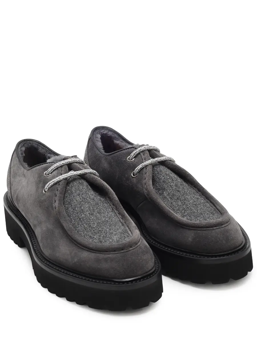 Полуботинки комбинированные на меху