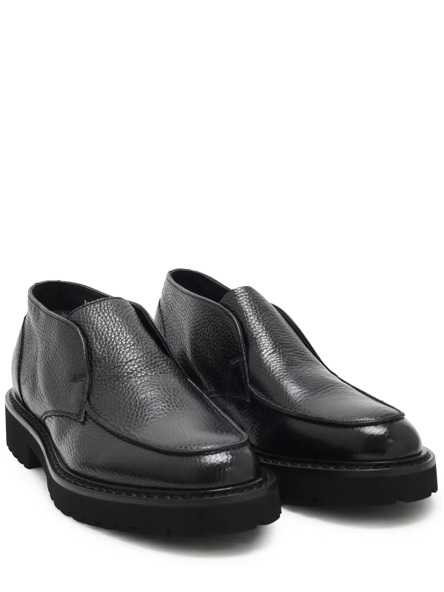 Ботинки кожаные на меху