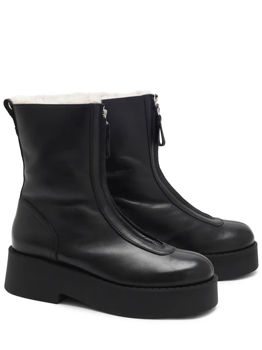 Ботинки кожаные