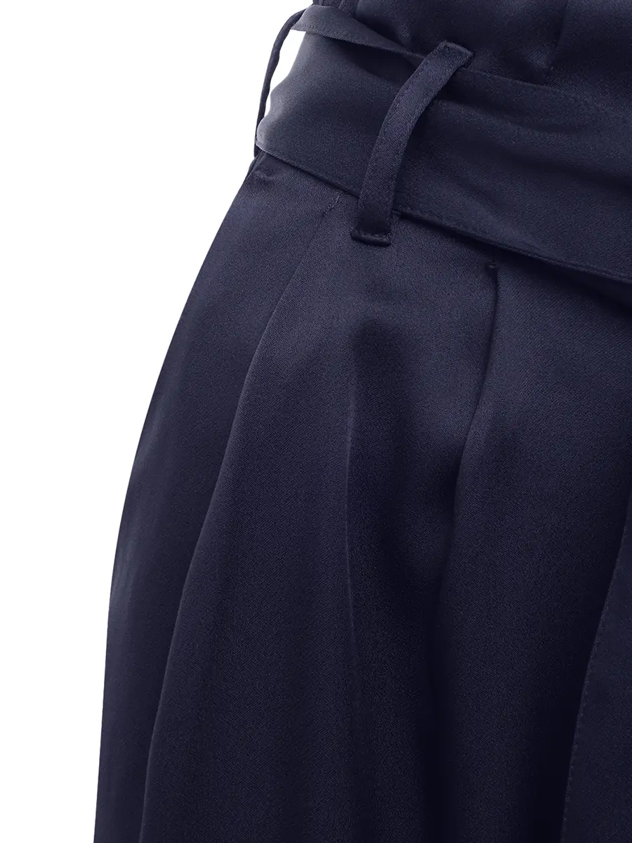 Брюки атласные