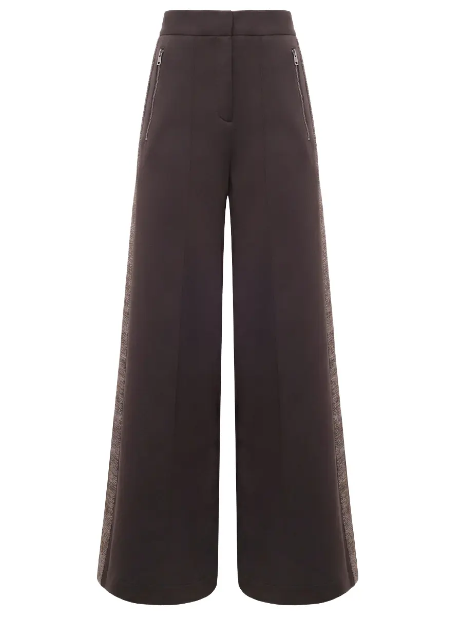 Брюки однотонные