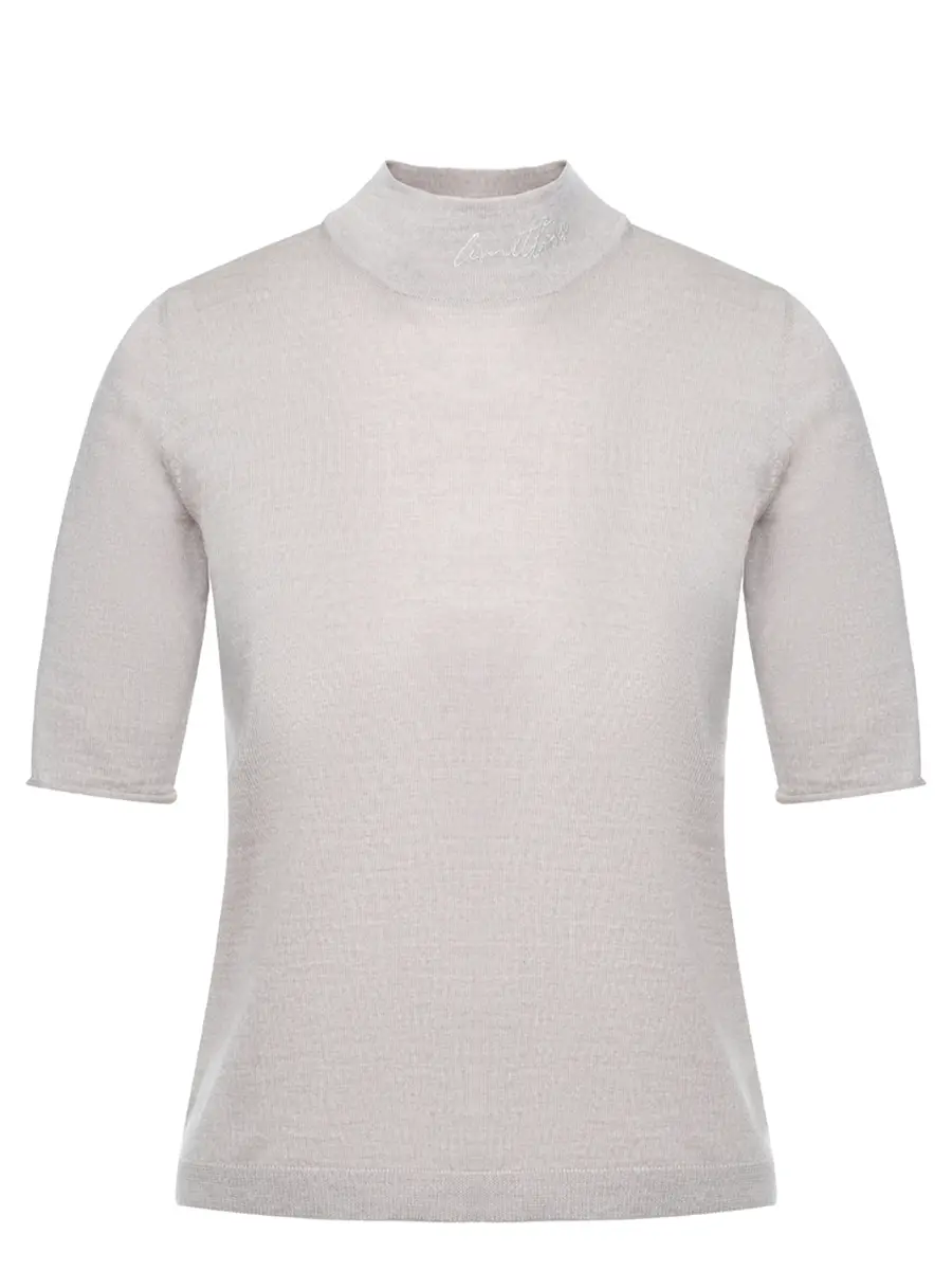 Футболка из шерсти и шелка