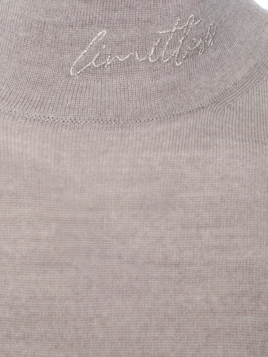 Футболка из шерсти и шелка