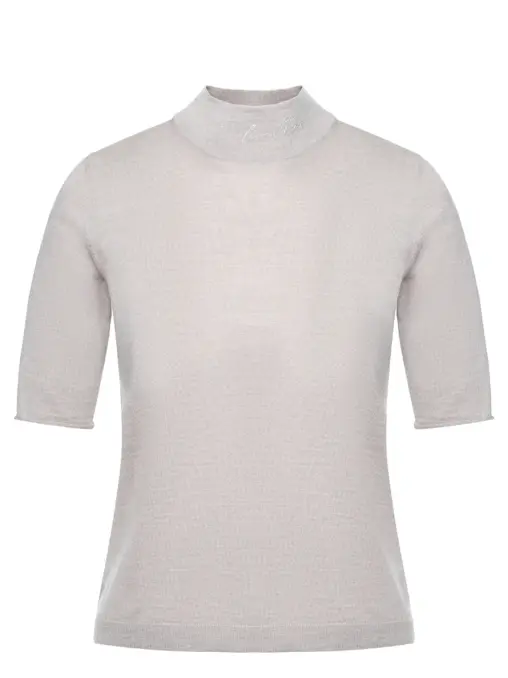 Футболка из шерсти и шелка PANICALE