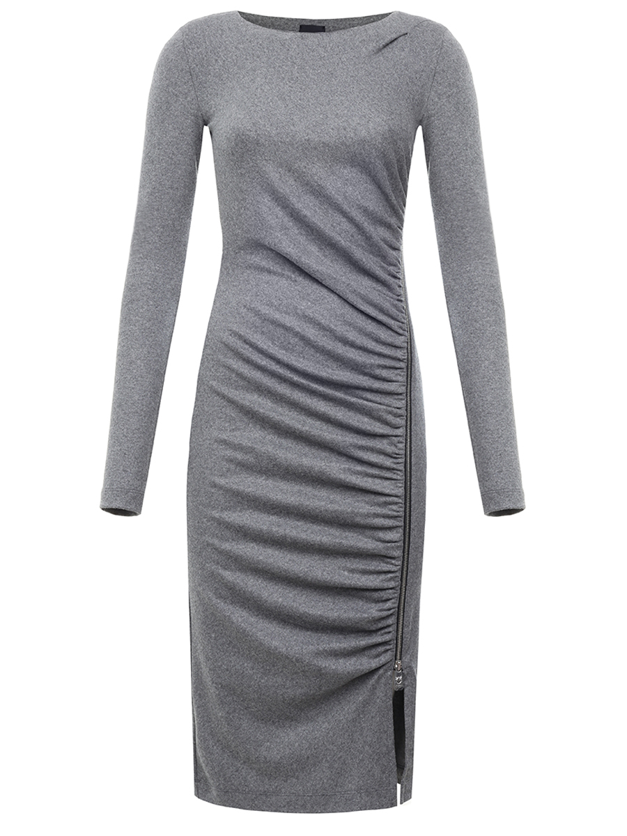 Платье однотонное