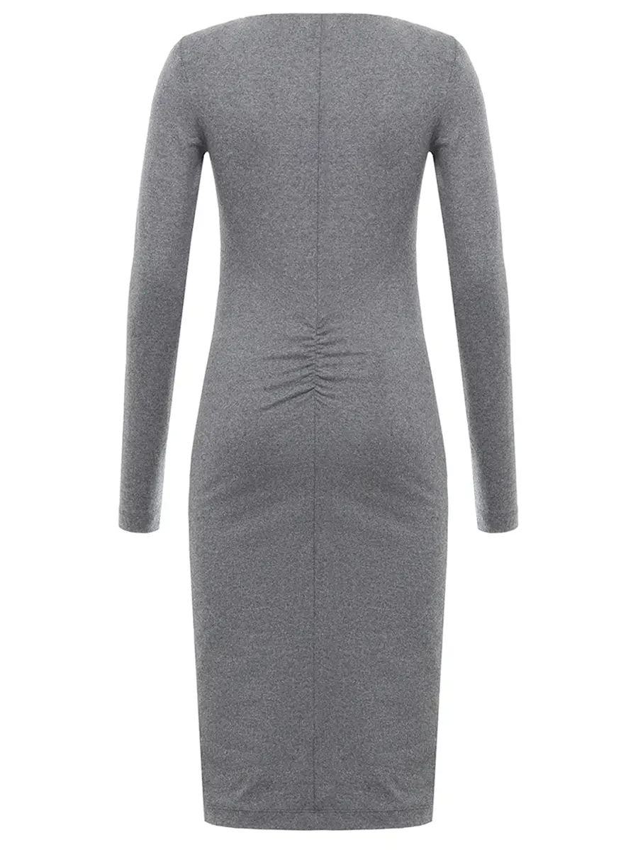 Платье однотонное