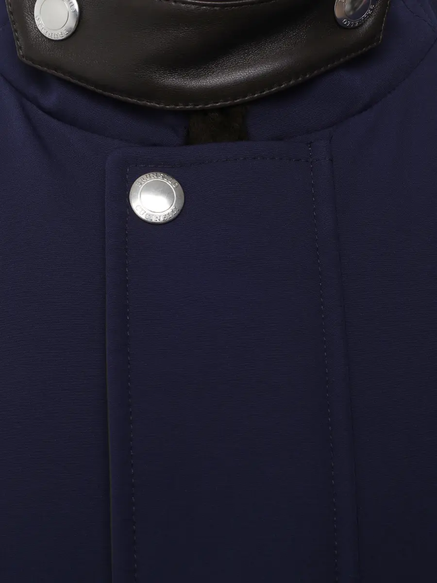 Пуховик однотонный