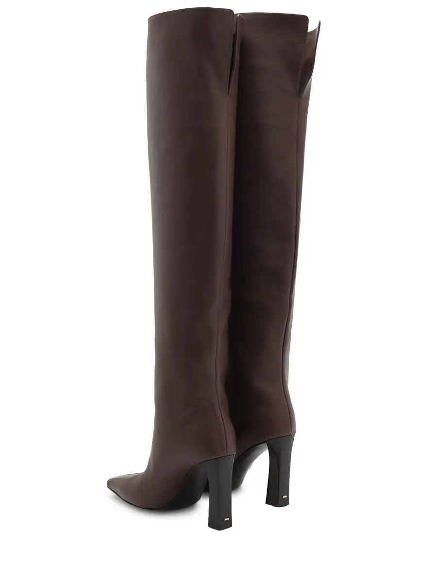 Сапоги кожаные