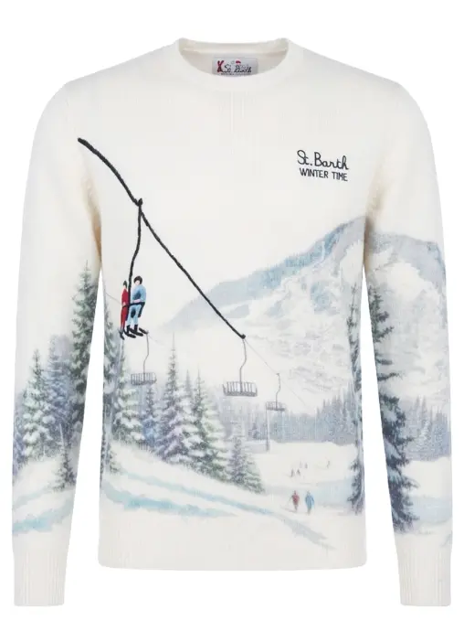 Джемпер с принтом MC2 SAINT BARTH