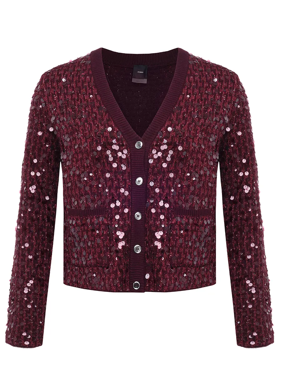 Кардиган с пайетками