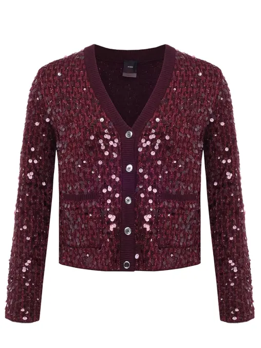 Кардиган с пайетками PINKO