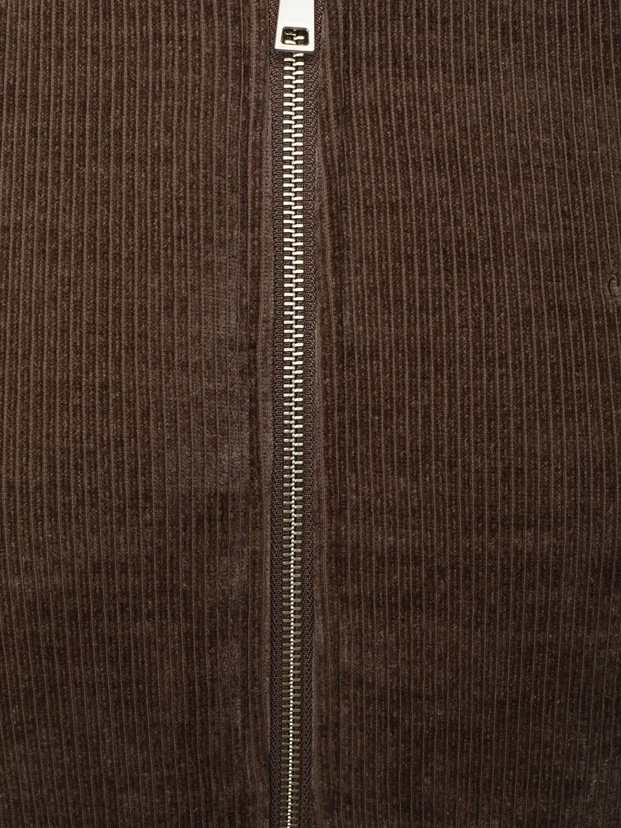 Бомбер вельветовый