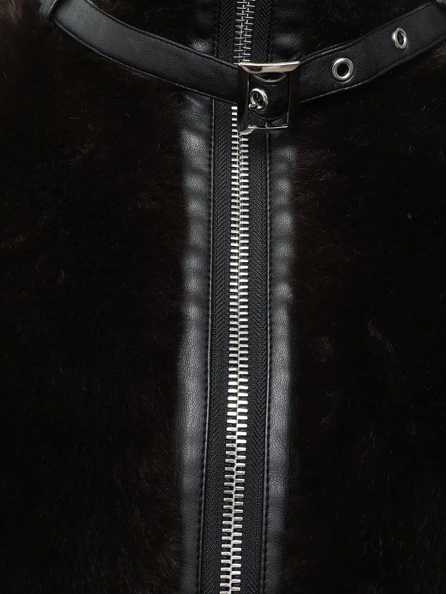 Шуба из экомеха