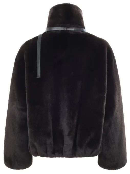 Шуба из экомеха PINKO