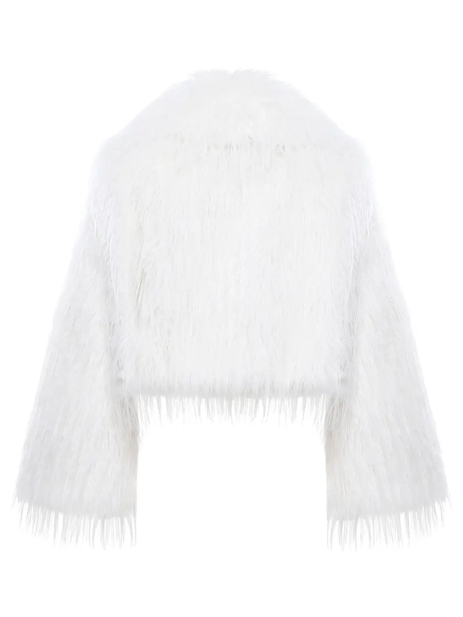 Шуба однотонная