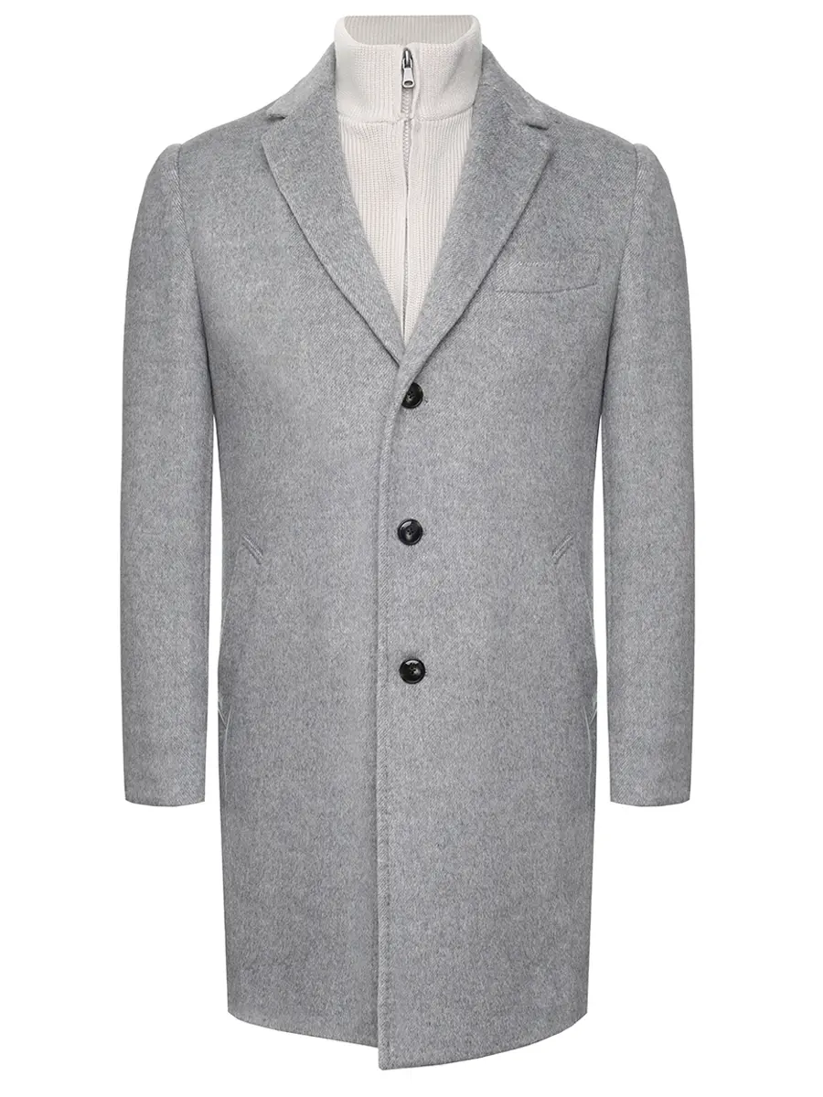 Пальто однотонное