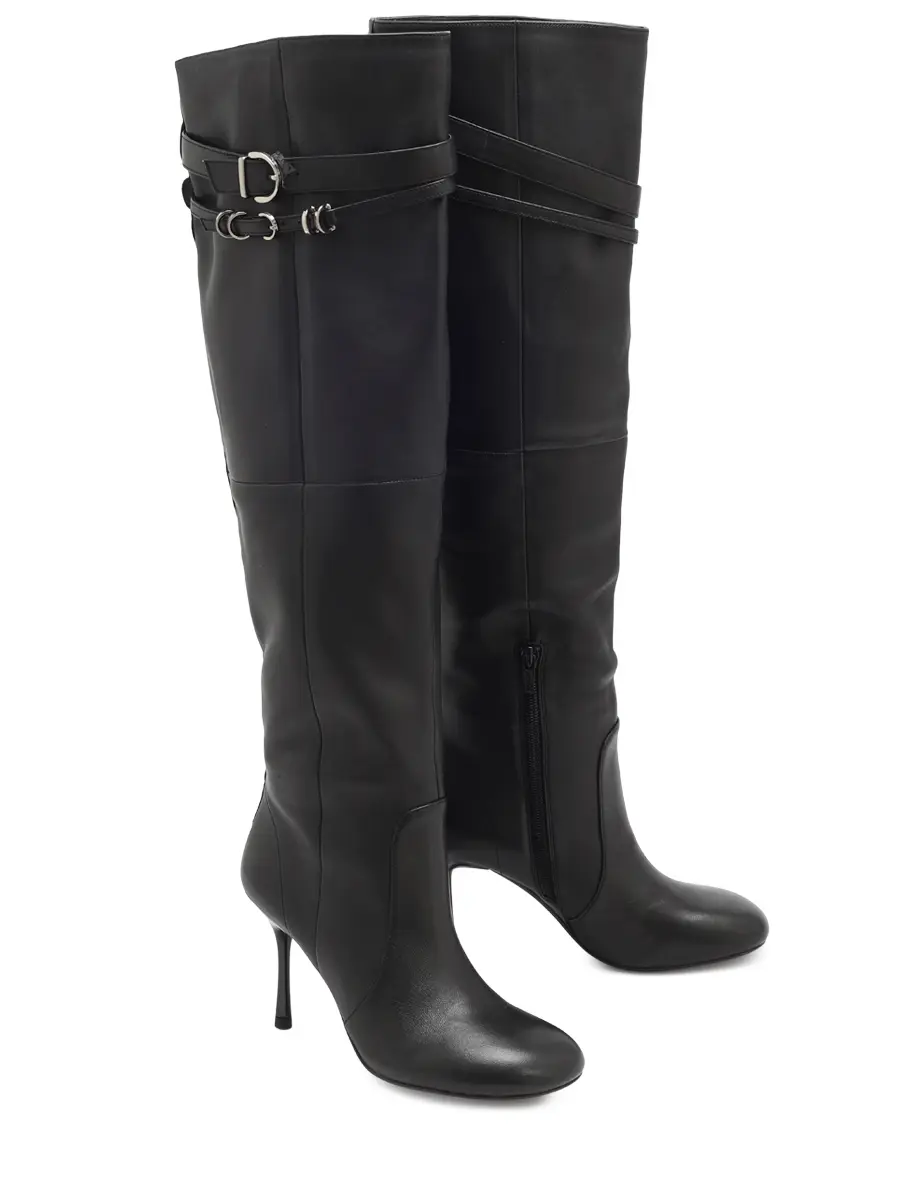 Сапоги кожаные