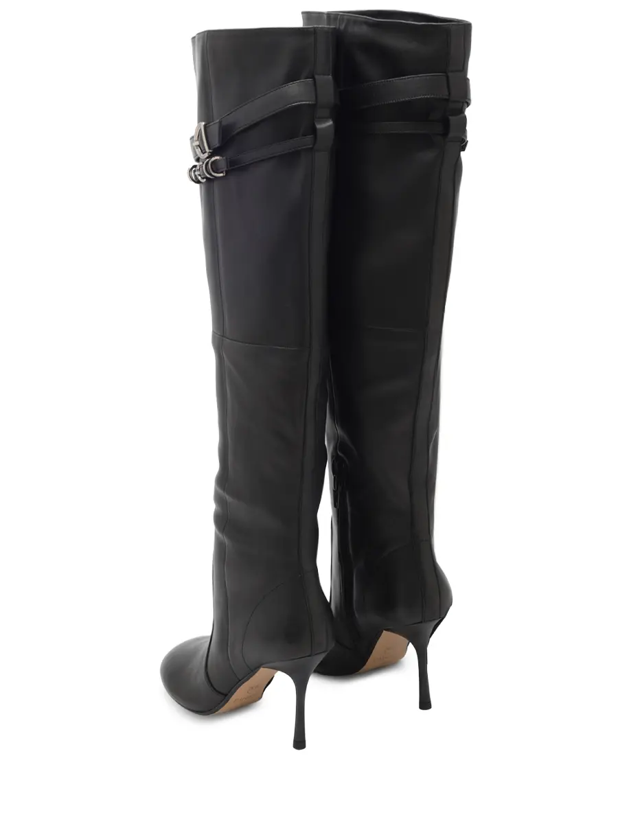 Сапоги кожаные