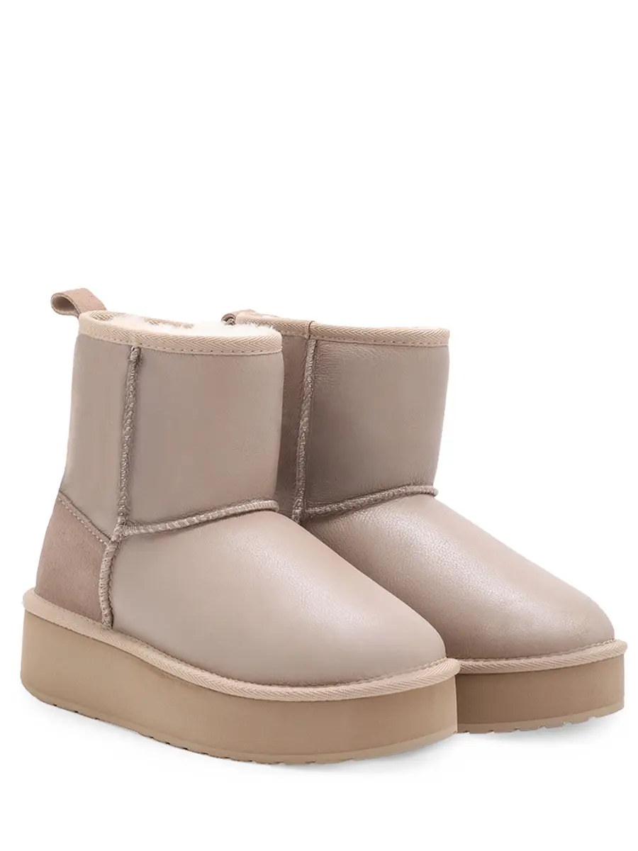 Угги кожаные на меху