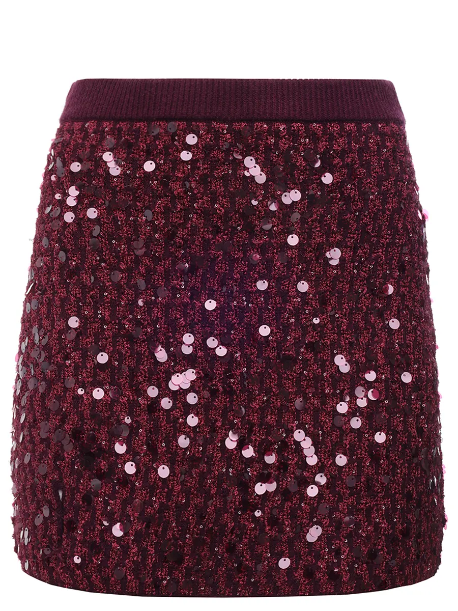 Юбка с пайетками