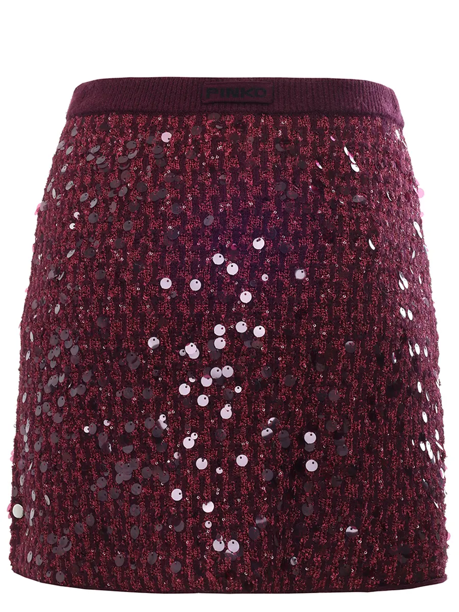 Юбка с пайетками