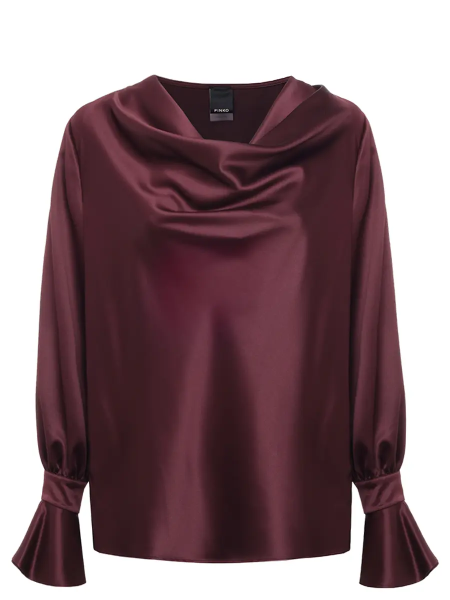 Блуза однотонная